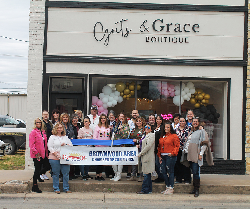 Ribbon Cutting for Grits and Grace Boutique Brownwood Texas